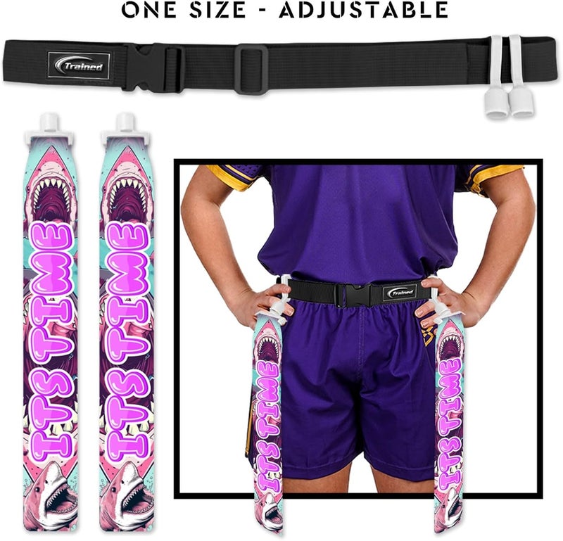 Trained Custom Flag Football Belt Set Includes 2 Pop Flag Football Flags and Belt | Durable Adult Flag Football Belts - Image 3